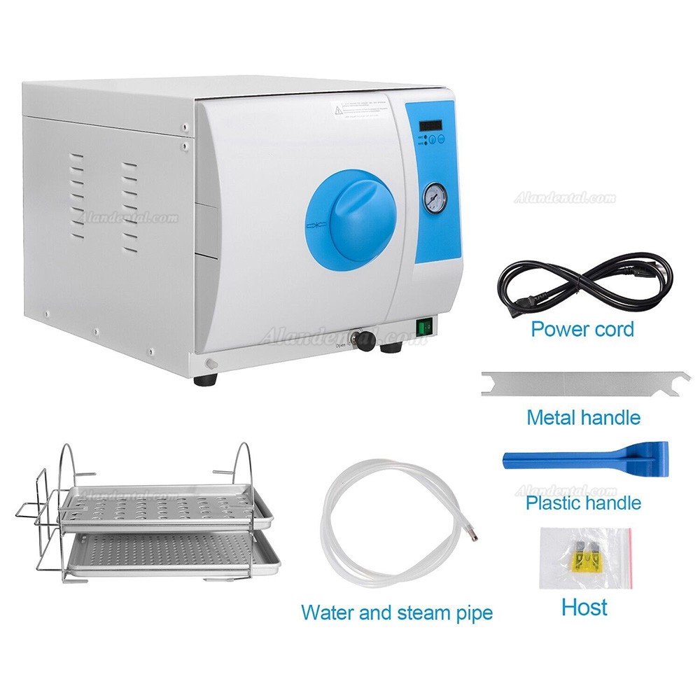 Dental 18L Autoclave Steam Sterilizer LED Display E118 Class N